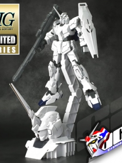 HG UNICORN GUNDAM (UNICORN MODE) + HEAD DISPLAY BASE