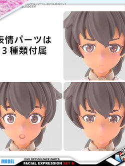 30MS OPTION FACE PARTS FACIAL EXPRESSION SET 6 (COLOR C)