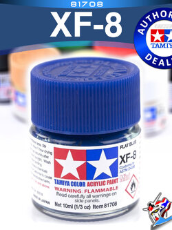 ACRYLIC XF-8 FLAT BLUE