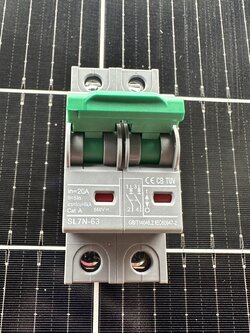 เบรกเกอร์ DC แบรนด์ SUNTREE SL7N-63 ขนาด 20A/2P 550VDC