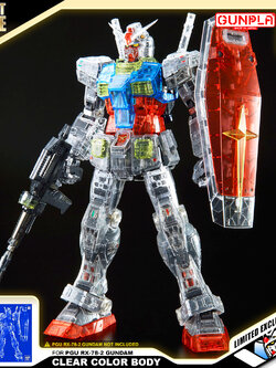 PG UNLEASHED CLEAR COLOR BODY FOR RX-78-2 GUNDAM