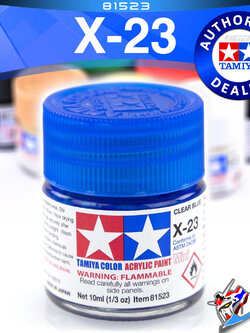 ACRYLIC X-23 CLEAR BLUE