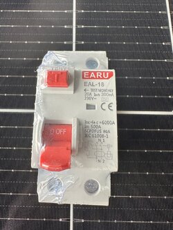 เบรกเกอร์กันดูด RCCB / EAL-18 AC 20A 2P 230V 300mA