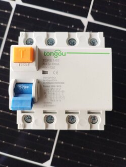 เบรกเกอร์กันดูด RCCB / TORE1-63 AC 32A 4P 300mA