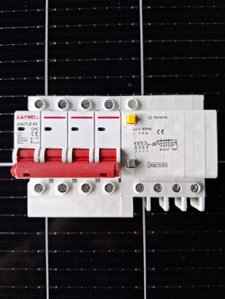 เบรกเกอร์กันดูด RCBO AOYWELL / AW47LE-63 AC 40A 4P 300mA