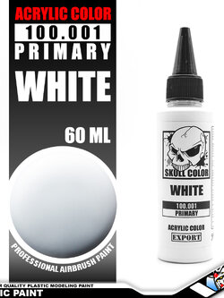 ⭐️ SKULL COLOR 100.001 WHITE ACRYLIC COLOR 60ML (PRIMARY)