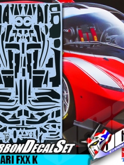 1/24 SCALE FXX K CARBON PATTERN DECAL SET