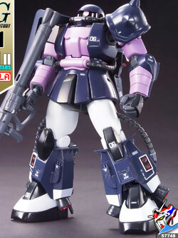 HG MS-06R-1A ZAKU II (BLACK TRI-STARS)