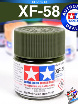 ACRYLIC XF-58 OLIVE GREEN