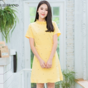 แฟชั่นชุดสีเหลืองทำงานสวยๆ ราคาถูกๆ