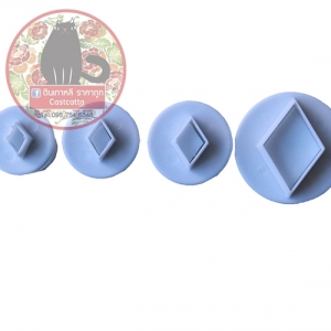 พิมพ์กดรูปสามเหลี่ยมข้าวหลามตัด