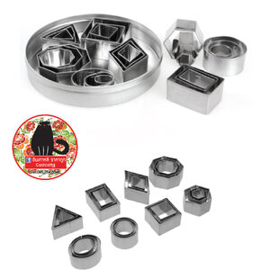 แม่พิมพ์สแตนเลส 24 ชิ้น D.I.Y (ขนาดมินิ)