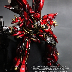 MG 1/100 Sinanju | Paint Build by Olka Ramalegawa