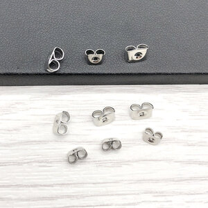 แป้นต่างหูสแตนเลส 6 มิล x 4.5 (Stainless Steel)