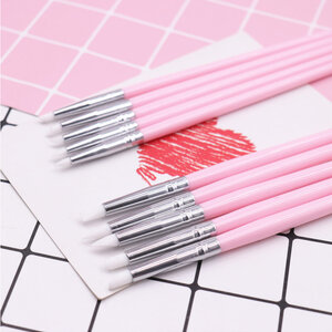 พร้อมส่งสีชมพูค่ะ (มาตราฐาน หัวกลาง) พร้อมส่ง.! พู่กัน ซิลิโคน สำหรับงานปั้นทุกประเภท