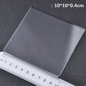 (ทรงจัตตุรัส) เเผ่นรองปั้นอะคริลิคเเบบหนา10x10 เซนติเมตร หนา 4 มิล
