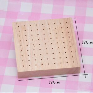 เเบบหนา เจาะรูเต็มไม้ ฐานไม้โอ๊ค ฐานรองงานปั้น อเนกประสงค์เข้าเตาอบได้