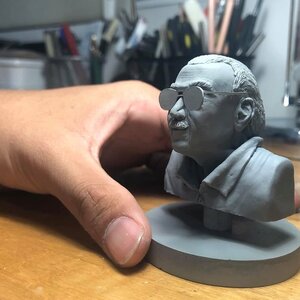 โมเดล โพลิเมอร์ ขนาด 450 กรัม สีเทา