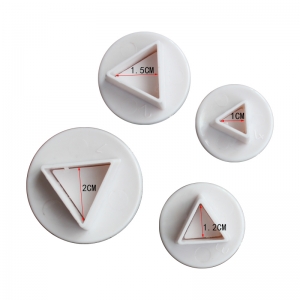 พิมพ์กด รูปสามเหลี่ยม 4 ชิ้น