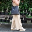 CHARLES & KEITH STUD DETAIL HOBO BAG สีดำเทา