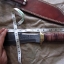 มีดDAMASCUS STEEL Ash damascus steel handmade hunting bowie knife 12.5" Canada