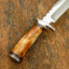IMPACT CUTLERY RARE CUSTOM D2 BOWIE KNIFE CAMEL BONE HANDLE
