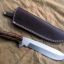 มีดพกสั้น Custom A2 Steel Clip Point Hunting Knife Canvas Micarta Handle AE255