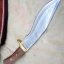 มีดเหล็ก Damascus steel custom handmade hunting bowie knife 12"