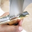 มีดเดินป่า IMPACT CUTLERY RARE CUSTOM MASSIVE SASQUATCH BOWIE KNIFE FULL TANG RAM HORN UK