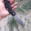 มีดพับCOLD STEEL Black Handle Large VOYAGER Straight CLIP POINT Folding Knife! 29TLCC