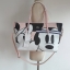 Lacoste Women's Disney Holiday Collector Print Leather Zip Tote สีชมพู