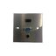 KEN : IW-HVA HDMI, VGA with mini Jack Wall Plate