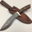 มีดเหล็ก Damascus steel custom handmade hunting bowie knife 12"