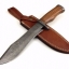 เหล็กลายของแท้Damascus steel custom handmade hunting bowie knife 13"