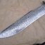 มีดเดินป่าJohn Smith's Custom Handmade Damascus Steel Bowie Knife Hunting Camping Tactical จากประเทศ UK. (C5)