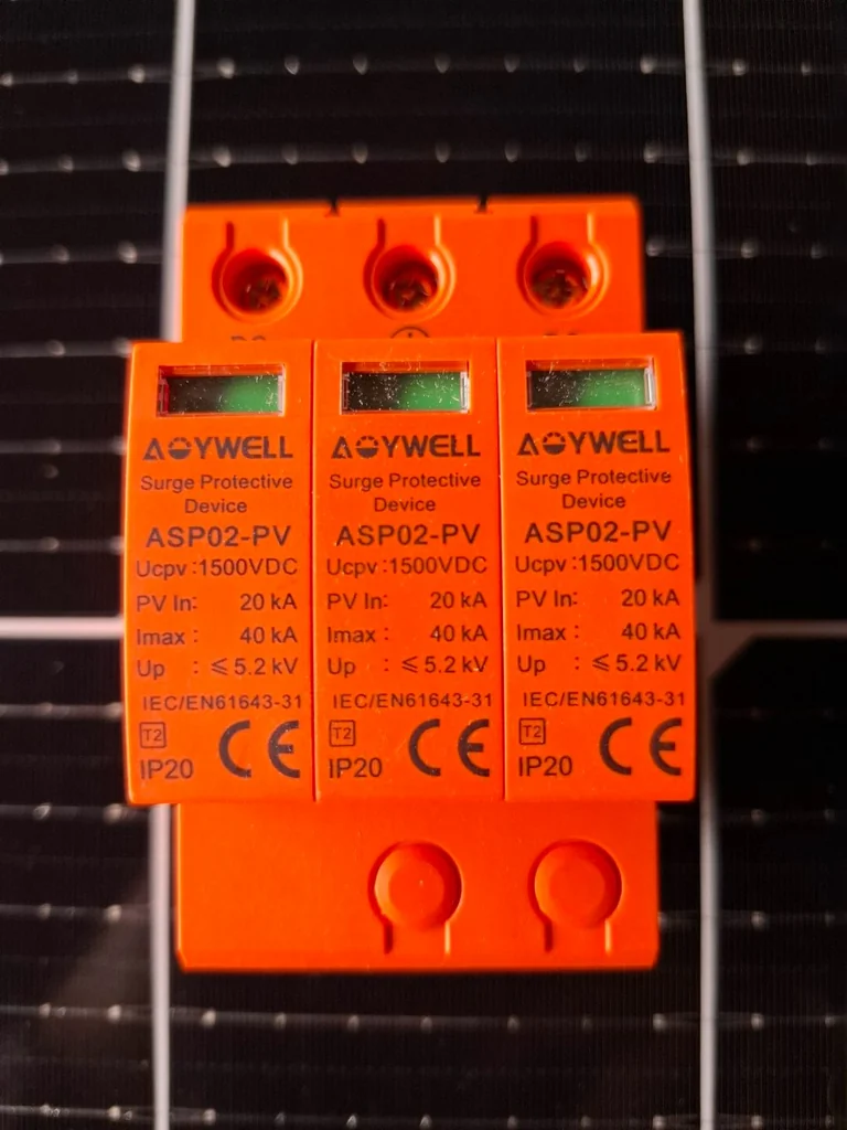 AOYWELL กันฟ้าผ่า DC รุ่น ASP02-PV DC SPD 1500V 3P 20-40KA กันฟ้าผ่า อุปกรณ์ป้องกันฟ้าผ่า Surge Protection เสิร์จ เสิร์จกันฟ้าผ่า ป้องกันฟ้าผ่า ออยเว็ล สำเนา