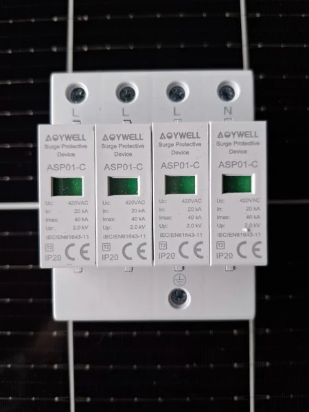 AOYWELL กันฟ้าผ่า เอซี 3 เฟส / Surge protection AC3P 4Pole 420VAC image 1 AOYWELL กันฟ้าผ่า เอซี 3 เฟส / Surge protection AC3P 4Pole 420VAC image 1