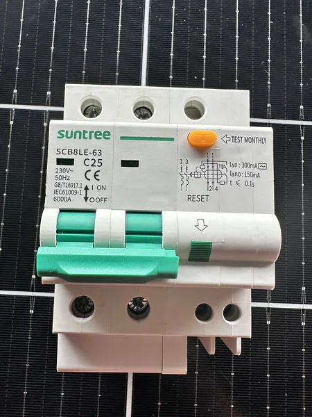 เบรกเกอร์กันดูด RCBO SUNTREE / SCB8LE-63 AC 25A 2P 300mA image 1