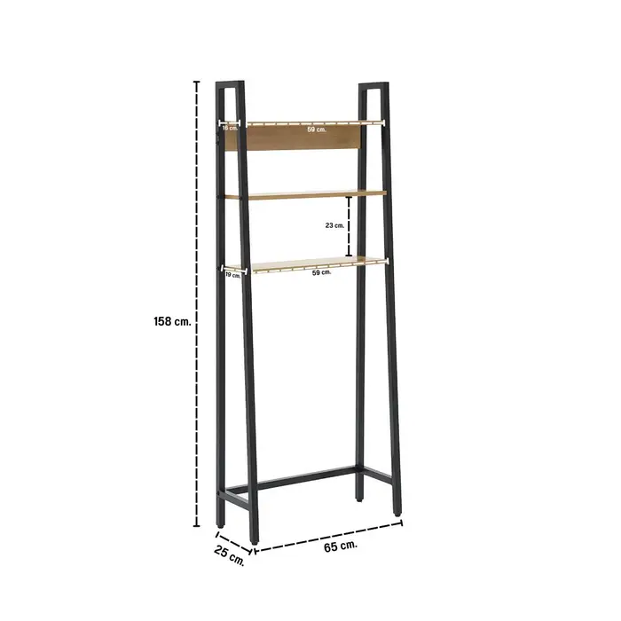 ชั้นวางของอเนกประสงค์ รุ่น VARIE เหล็กสีดำ