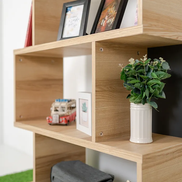 ชั้นวางของ รุ่น GEWIN-E ขนาด 80X29.5X109 ซม. สีลินด์เบิร์กโอ๊ค